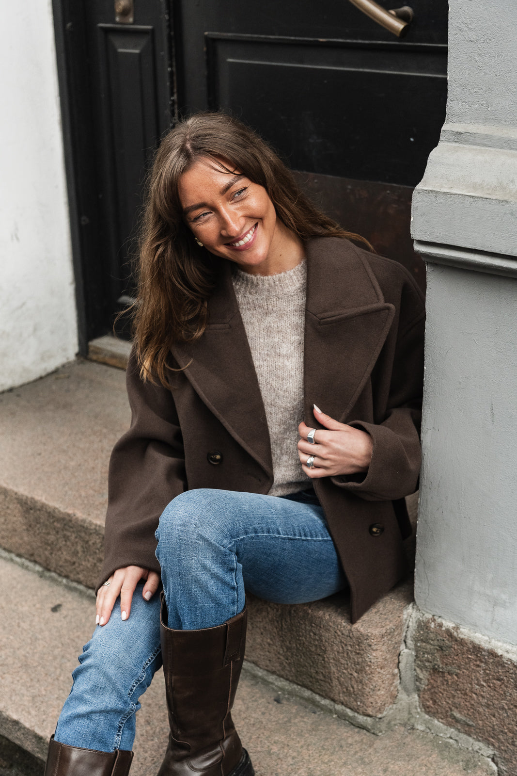 VMVINCELINE Jacket - Chocolate Brown